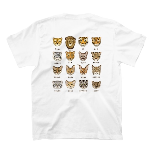 【バックプリント】 野生のにゃん図鑑 Regular Fit T-Shirt
