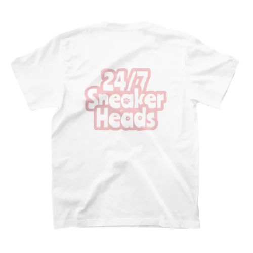 24/7 light pink letter スタンダードTシャツ