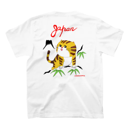 スカジャン風 どらちゃん 白 Regular Fit T-Shirt