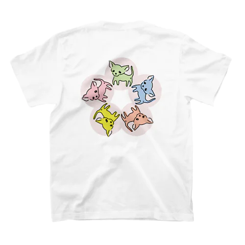 ゆるチワワ（フラワーサークル） スタンダードTシャツ