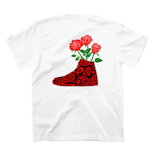 rose kicks paisley redrose スタンダードTシャツ