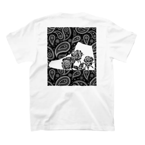 paisley kicks in rose black Regular Fit T-Shirt