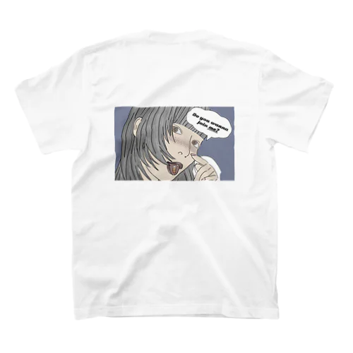 Do you wanna join me “White” スタンダードTシャツ