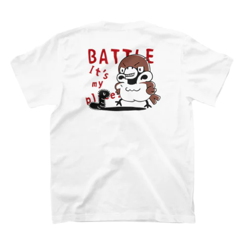 バックプリント スズメがちゅん　BATTLEちゅん Regular Fit T-Shirt