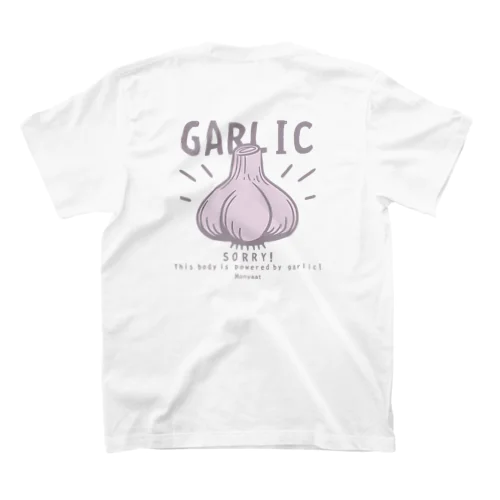 バックプリント にんにく　GARLIC*B Regular Fit T-Shirt