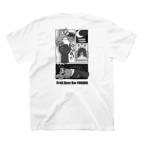 ふくろう（モノトーン） Regular Fit T-Shirt