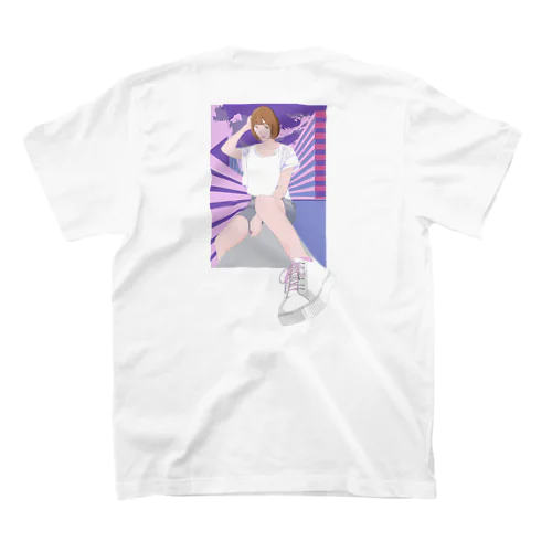 Girl 3D back スタンダードTシャツ