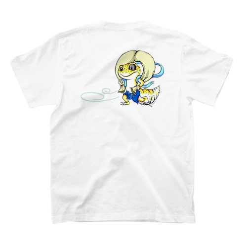 風神レオパちゃんバックプリント Regular Fit T-Shirt