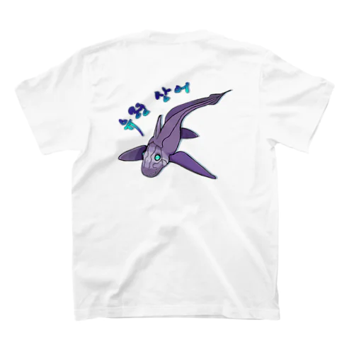 Ghost Shark　ハングル版　バックプリント スタンダードTシャツ