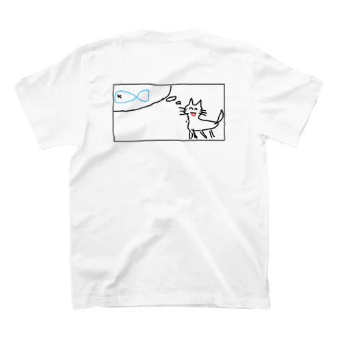 しろ画伯ねこ Regular Fit T-Shirt