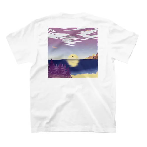 Shimoda_purple_bule_pinkplane  Regular Fit T-Shirt