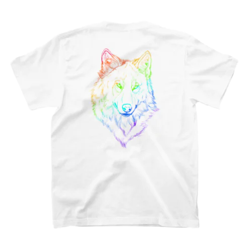 レインボーオオカミ Regular Fit T-Shirt