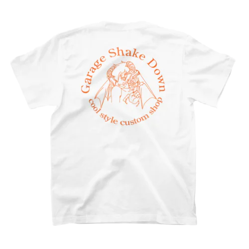 鬼っ子オレンジ文字 Regular Fit T-Shirt