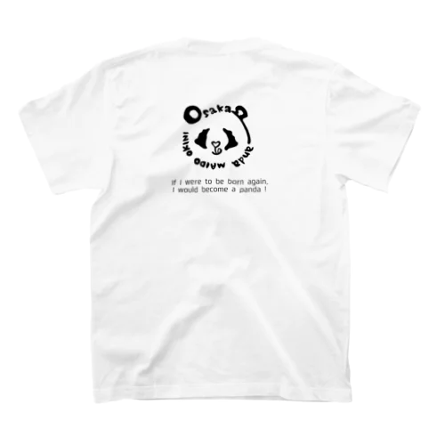 大阪ぱんだロゴ(後ろ)Tシャツ スタンダードTシャツ
