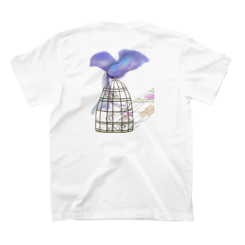 青い鳥と鳥かご スタンダードTシャツ