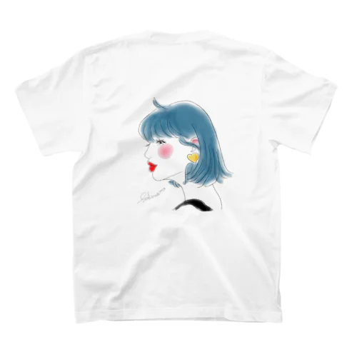 青髪少女 スタンダードTシャツ