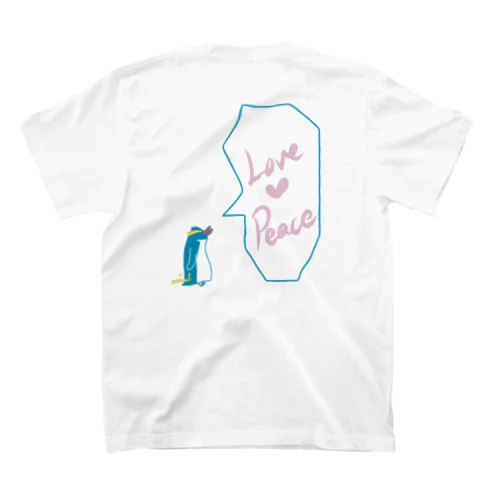Love&peaceペンギン スタンダードTシャツ