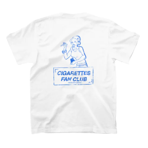 CIGARETTES FAN CULB Blue Regular Fit T-Shirt