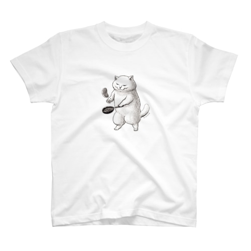 チャオとパンケーキ・モノクロ Regular Fit T-Shirt