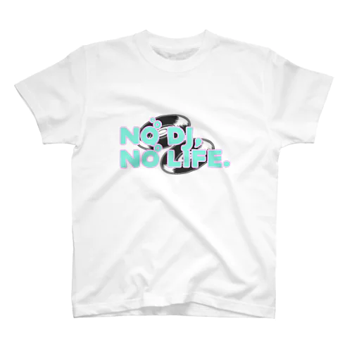 アニクラデザイン「No DJ,No Life.」 Regular Fit T-Shirt