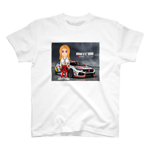 「レーサー女子」 MOTCOM Lindsay Racegirls スタンダードTシャツ