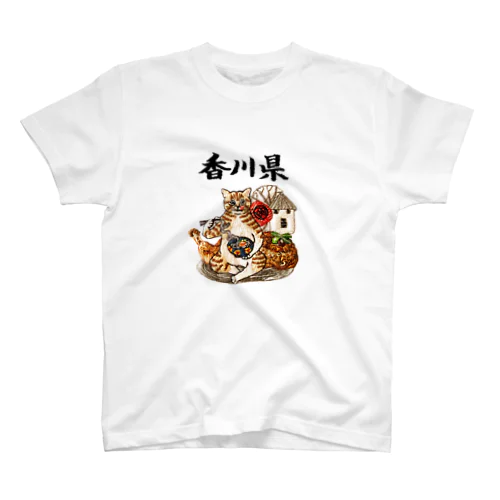 ご当地猫_香川県 Regular Fit T-Shirt