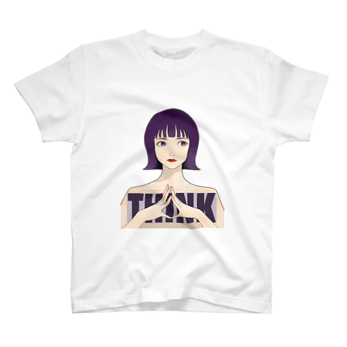 考える女の子 Regular Fit T-Shirt