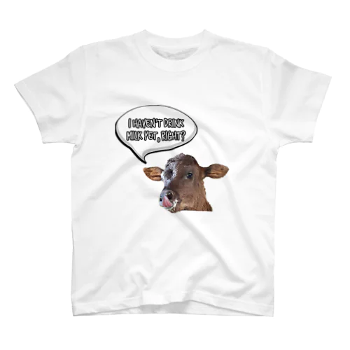 Happy cows♪ 吹き出しver Regular Fit T-Shirt