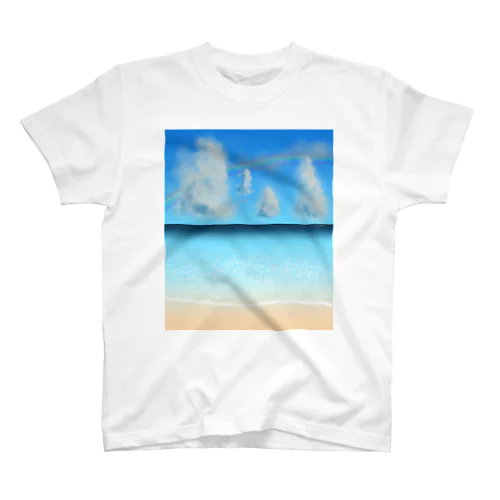 夏の海と虹と雲 スタンダードTシャツ