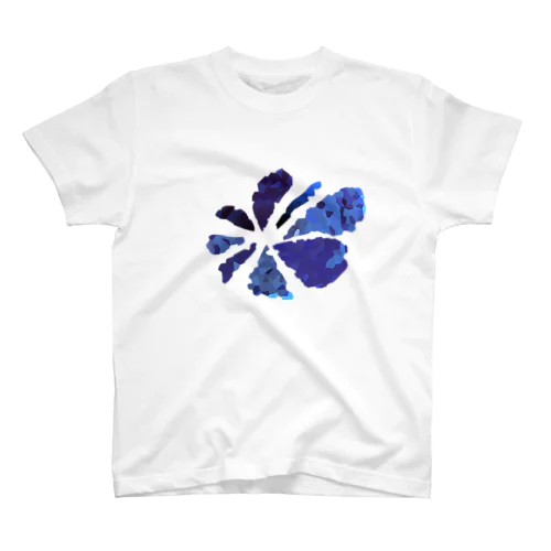 5th. flower blue Regular Fit T-Shirt