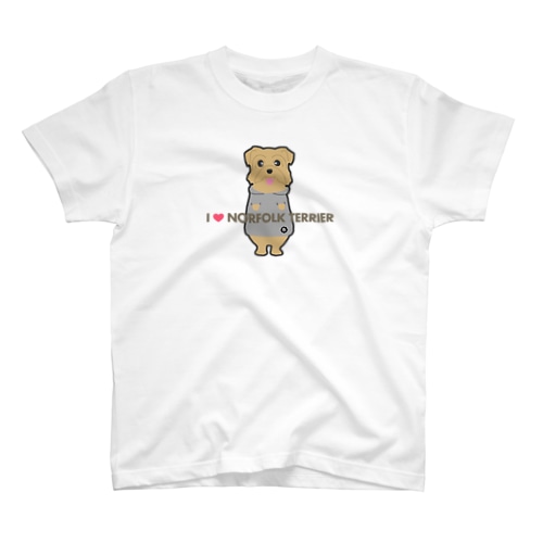 I LOVE NORFOLK TERRIER Regular Fit T-Shirt