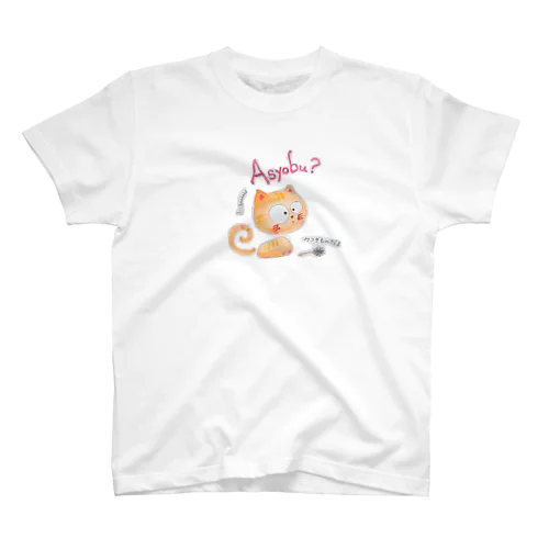 もふもふ猫　たぬ スタンダードTシャツ