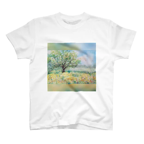 watercolor field Regular Fit T-Shirt