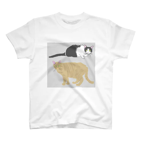 猫と猫 Regular Fit T-Shirt