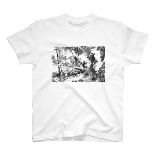 abstract-mono Regular Fit T-Shirt