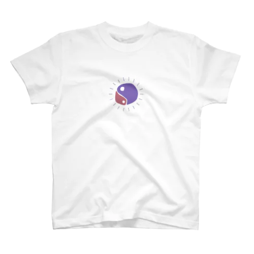 ゆるマガタマ（赤茶×紫） スタンダードTシャツ