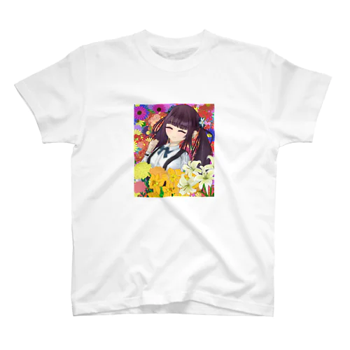 花の女の子 Regular Fit T-Shirt