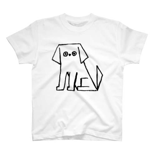 白い犬 Regular Fit T-Shirt