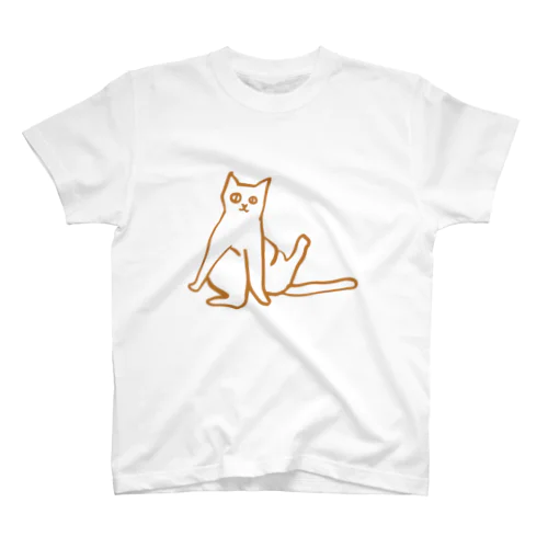 片足あげる猫 Regular Fit T-Shirt