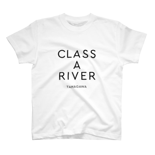 CLASS A RIVER［TAMAGAWA］ブラック Regular Fit T-Shirt