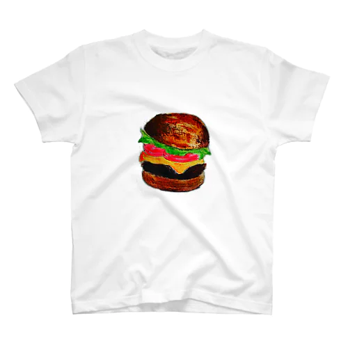 ハンバーガー水彩画 スタンダードTシャツ