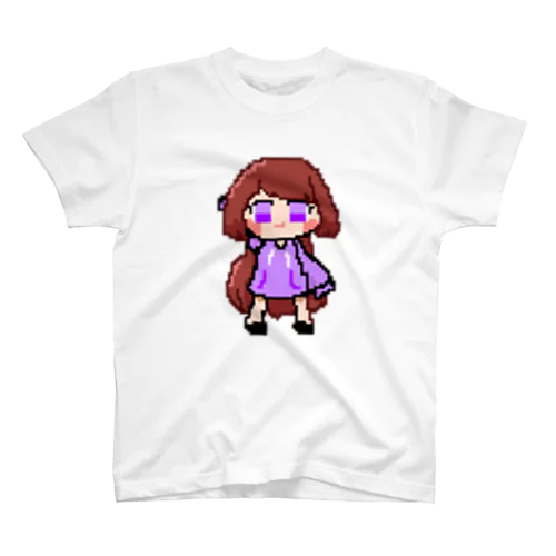 ドット絵アビー(紫) スタンダードTシャツ