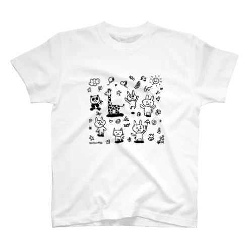 自由なウサギフレンズ スタンダードTシャツ