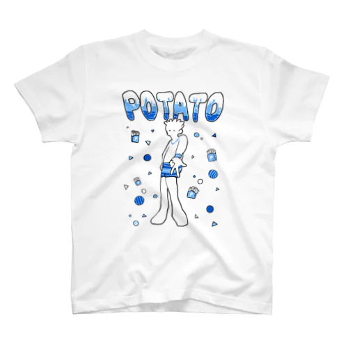 POTATOブルー スタンダードTシャツ