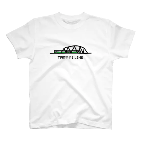 【只見線】第五只見川橋梁とキハ40🚃 Regular Fit T-Shirt