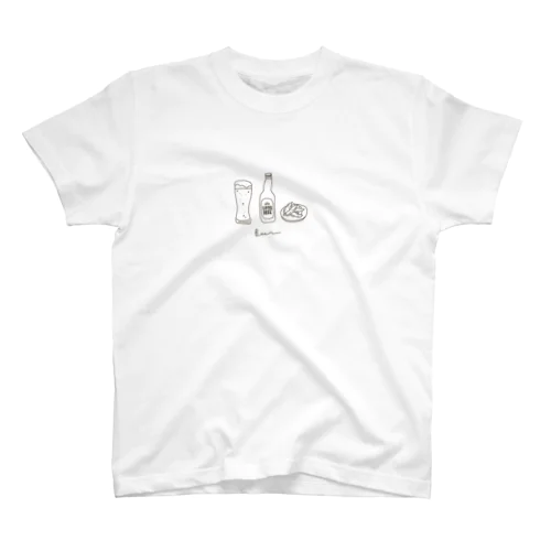 線画晩酌Tシャツ Regular Fit T-Shirt