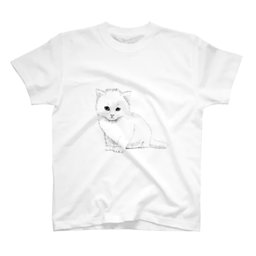 ふわふわ子猫 Regular Fit T-Shirt