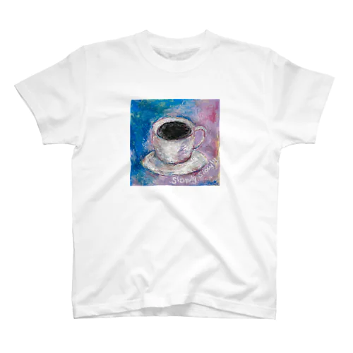 コーヒーという居場所 Slowly slowly スタンダードTシャツ