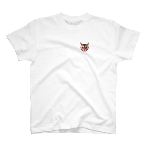 強面にゃんこ Regular Fit T-Shirt