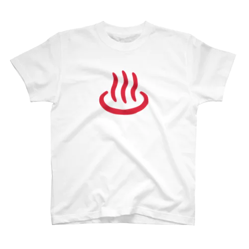 温泉マーク（赤） Regular Fit T-Shirt